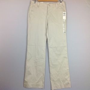 Nwt Old Navy Khaki Pants Womens 6 Boot 